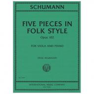 Schumann, R.: 5 Stücke im Volkston Op. 102 