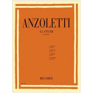 Anzoletti, M.: 12 Violaetüden 