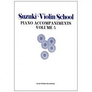 Suzuki Violin School Vol. 5 – Klavierbegleitung – ältere Ausgabe 