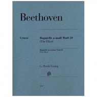 Beethoven, L. v.: Bagatelle in a minor WoO 59 (Für Elise) 