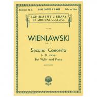 Wieniawski, H.: Violinkonzert Nr. 2 Op. 22 d-Moll 