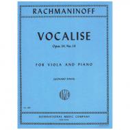 Rachmaninoff, S.: Vocalise op. 34/14 