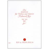 Ries, F.: 3 Violinsonatinen Op. 30 
