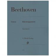 Beethoven, L.v.: Klavierquartette Es-Dur Op. 16, Es-, D-, C-Dur WoO 36/1-3 Urtext 