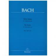 Bach, J. S.: 6 Cello-Suiten BWV 1007-1012 (Wenzinger) 