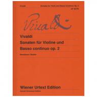 Vivaldi, A.: Violinsonaten für Violine und Basso continuo Op. 2 