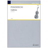 Penderecki, K.: Cadenza 