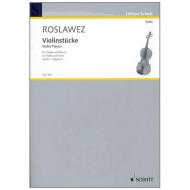 Roslawez, N. A.: Violinstücke Band 2 