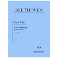 Beethoven, L.v.: Violinsonate Nr. 8 G-Dur op. 30 Nr. 3 