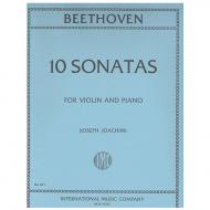 Beethoven, L. v.: 10 Violinsonatas (Joachim) 