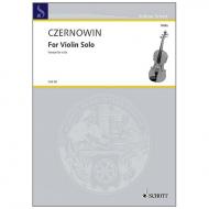Czernowin, C.: »For Violin solo« Viola Version (1981/2015) 
