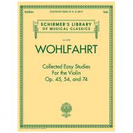 Wohlfahrt, F.: Collected Easy Studies Op.45, 54 und 74 