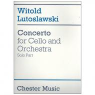 Lutoslawski, W.: Violoncellokonzert – Solostimme 