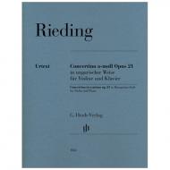 Rieding, O.: Concertino a-Moll Op. 21 in ungarischer Weise 