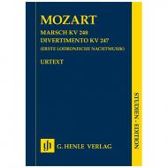 Mozart, W. A.: Marsch KV 248 – Divertimento KV 247 (Erste Lodronische Nachtmusik) 