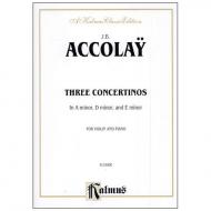 Accolay, J. B.: 3 Violinkonzerte a-Moll, d-Moll, e-Moll 