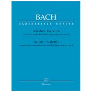 Bach, J. S.: Präludien und Fughetten aus dem Umfeld des Wohltemperierten Klaviers II 