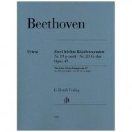 Beethoven, L. v.: Zwei leichte Klaviersonaten Op. 49 Nr. 19 g-Moll / Nr. 20 G-Dur 