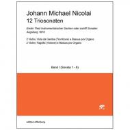 Nicolai, J. M.: 12 Triosonaten Band 1 (Nr. 1-6) 