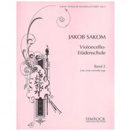 Sakom, J.: Violoncello-Etüden-Schule Heft 2 