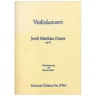 Hauer, J. M.: Violinkonzert Op. 54 