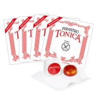 TONICA »NEW FORMULA« violin string SET + rosin by Pirastro 