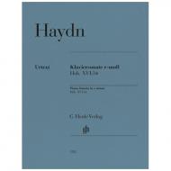 Haydn, J.: Klaviersonate e-Moll Hob. XVI: 34 