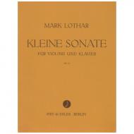 Lothar, M.: Kleine Violinsonate Op. 15 