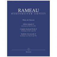 Rameau, J.: Sämtliche Clavierwerke Band II 