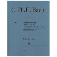 Bach, C. Ph. E.: Gambensonaten Wq 88, 136, 137 