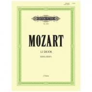 Mozart, W. A.: 12 Duos KV 487 (496a) »Kegelduette« 