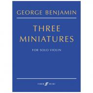 Benjamin, G.: Three Miniatures (2001-2) 