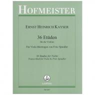 Kayser, R.: 36 Etüden 