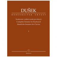 Dušek, F. X.: Complete Sonatas for Keyboard Volume 1 