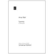 Pärt, Arvo: Summa 