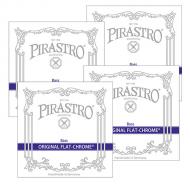 ORIGINAL FLAT-CHROME bass string SET by Pirastro 