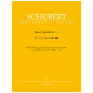 Schubert, F.: Streichquartette Band 3 – Stimmen 