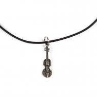 PACATO silly silver Necklace Violin 