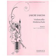 Sakom, J.: Violoncello-Etüden-Schule Heft 3 