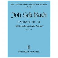 Bach, J. S.: Kantate BWV 54 »Widerstehe doch der Sünde« 