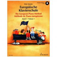 Emonts: Europäische Klavierschule Band 1 (+Online Audio) 