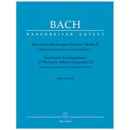 Bach, J. S.: Klavierbearbeitungen fremder Werke II BWV 978-984 