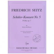 Seitz, F.: Schülerkonzert Nr. 5 Op. 7 D-Dur (+CD) 