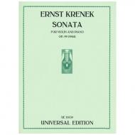 Krenek, E.: Sonata Op. 99 