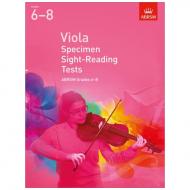 ABRSM: Viola Specimen Sight-Reading Tests – Grades 6-8 
