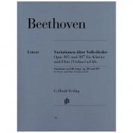 Beethoven, L. v.: Variationen über ein Volkslied Op. 105 und 107 