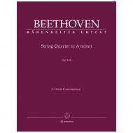Beethoven, L. van: Streichquartett Op. 132 a-Moll - critical commentary 