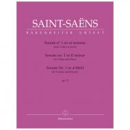 Saint-Saëns, C.: Sonate Nr. 1 in d-Moll Op. 75 