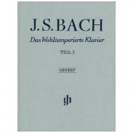 Bach, J. S.: Das Wohltemperierte Klavier Teil I 