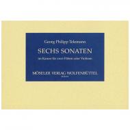 Telemann, G. Ph.: 6 Sonaten im Kanon Op. 5 TWV 40:118-123 